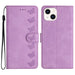 Seven Butterflies Embossed Leather Phone Case For Iphone 15