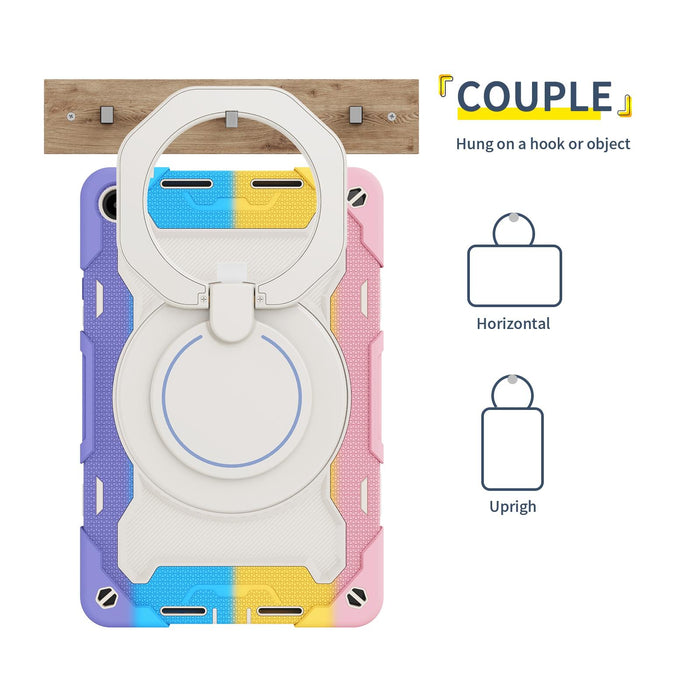 Armor Contrast Colour Silicone + Pc Tablet Case