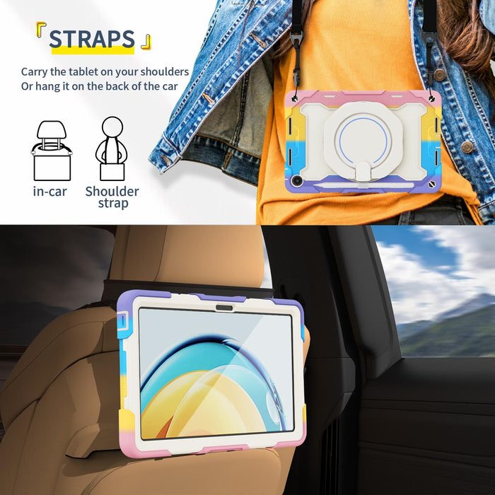 Armor Contrast Colour Silicone + Pc Tablet Case