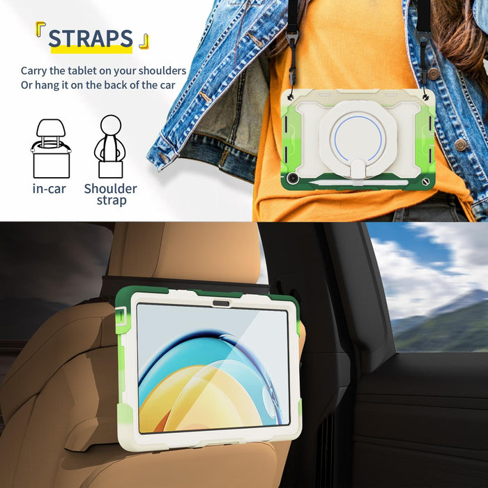 Armor Contrast Colour Silicone + Pc Tablet Case