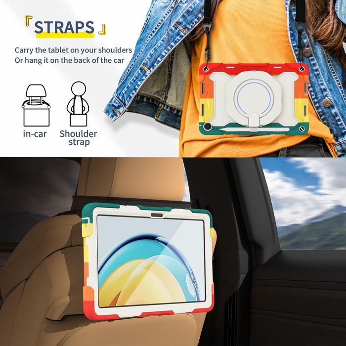 Armor Contrast Colour Silicone + Pc Tablet Case