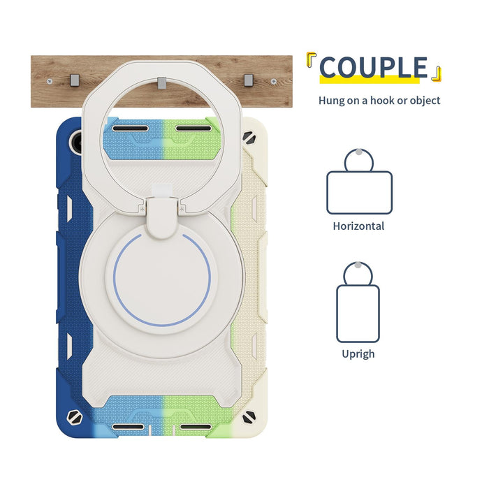 Armor Contrast Colour Silicone + Pc Tablet Case