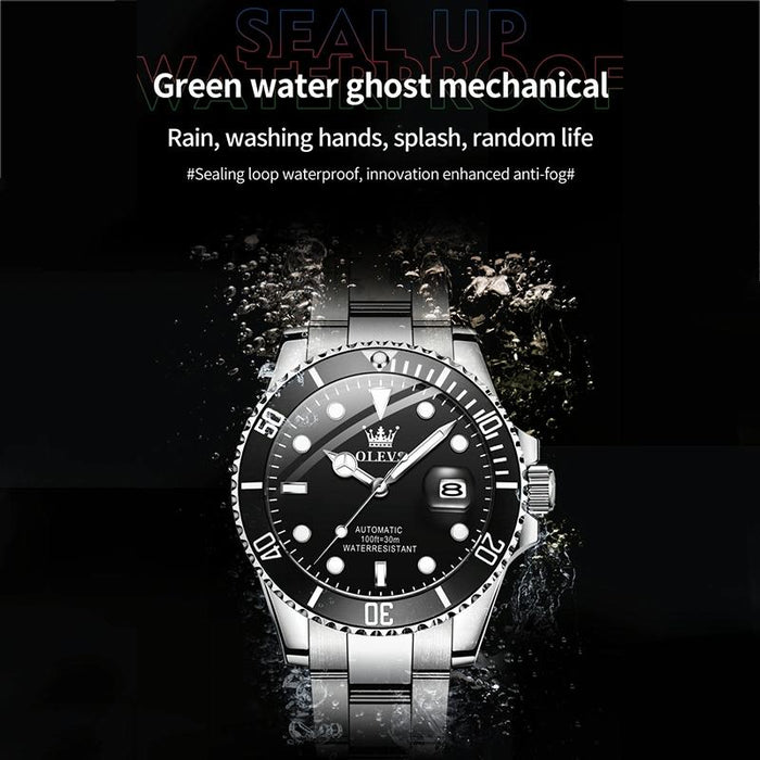 6650 Men Luminous Waterproof Mechanical Watch