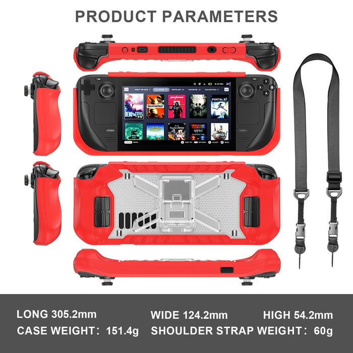 Shockproof Game Console Case With Holder And Shoulder Strap