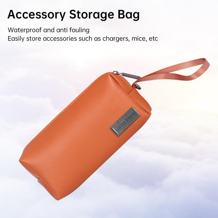Waterproof Laptop Accessory Bag - Pu Leather