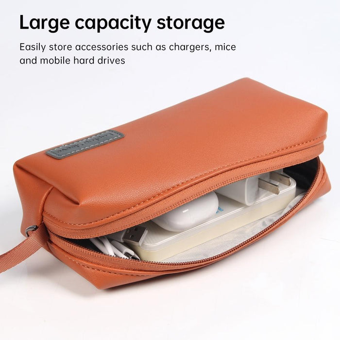 Waterproof Laptop Accessory Bag - Pu Leather