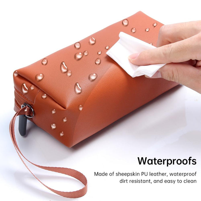 Waterproof Laptop Accessory Bag - Pu Leather
