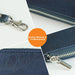 6 Inch Simple Retro Leather Clutch Zipper Bag