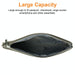 6 Inch Simple Retro Leather Clutch Zipper Bag