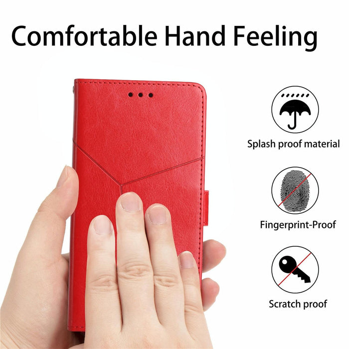 Ht01 y Shaped Pattern Flip Leather Phone Case For Iphone 15