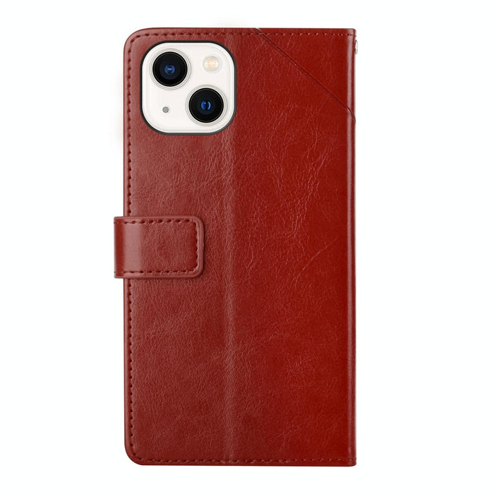 Ht01 y Shaped Pattern Flip Leather Phone Case For Iphone 15