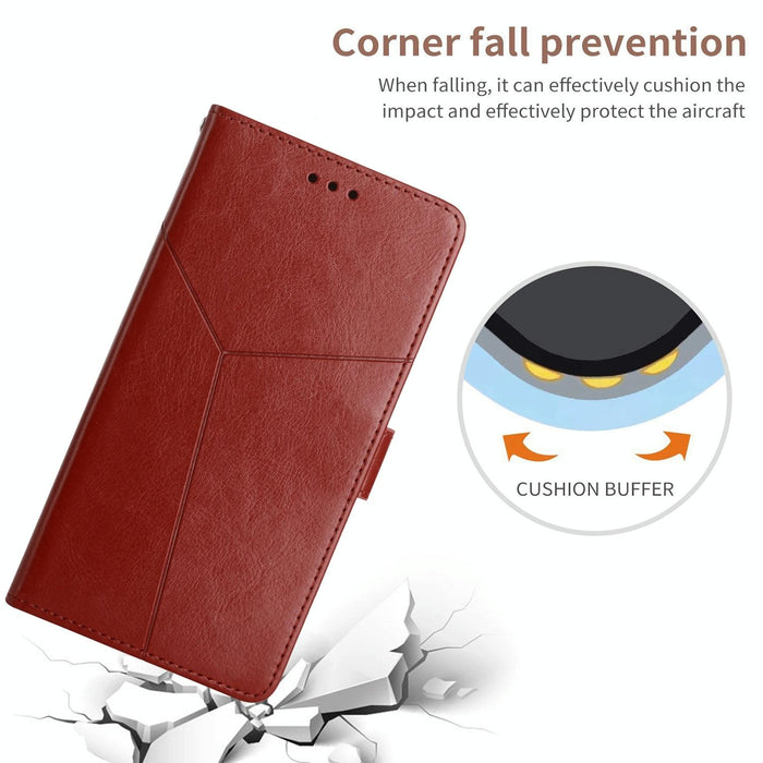 Ht01 y Shaped Pattern Flip Leather Phone Case For Iphone 15