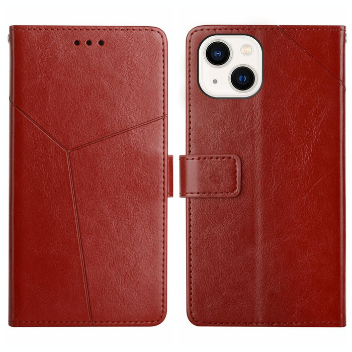 Ht01 y Shaped Pattern Flip Leather Phone Case For Iphone 15