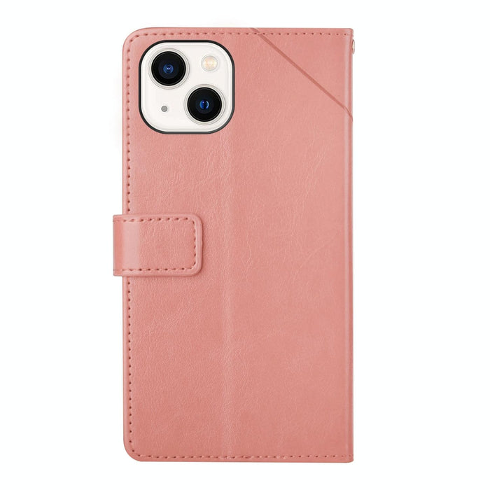 Ht01 y Shaped Pattern Flip Leather Phone Case For Iphone 15