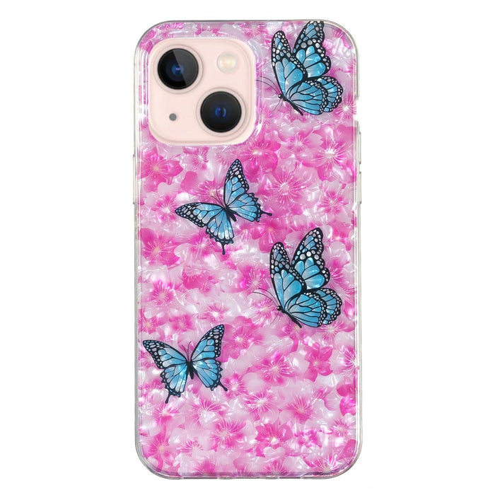 Imd Shell Pattern Tpu Phone Case For Iphone 15