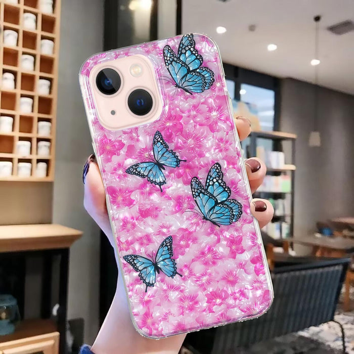 Imd Shell Pattern Tpu Phone Case For Iphone 15