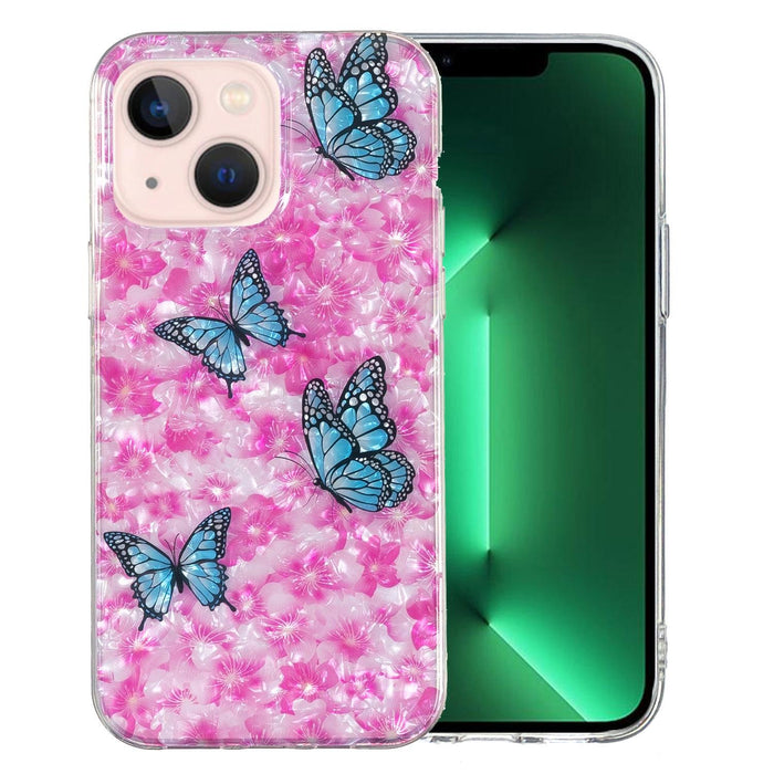 Imd Shell Pattern Tpu Phone Case For Iphone 15