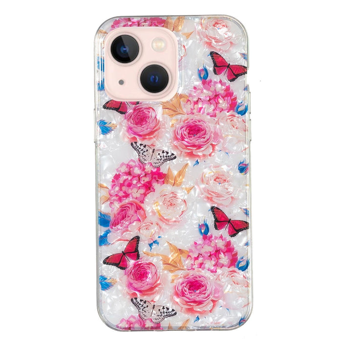 Imd Shell Pattern Tpu Phone Case For Iphone 15