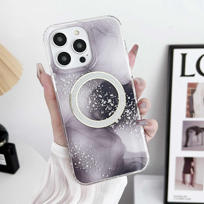 Dual Side Imd Marble Magsafe Phone Case For Iphone 15