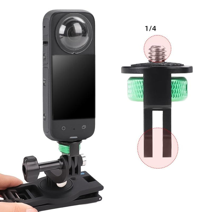 Adjustable Metal Action Camera Adapter With 1/4 Inch Screw