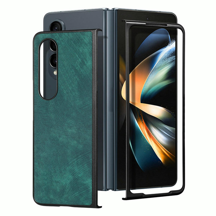 Solid Colour Pu Back Cover For Samsung Galaxy z Fold 4