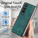 Solid Colour Pu Back Cover For Samsung Galaxy z Fold 4