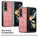 Solid Colour Pu Back Cover For Samsung Galaxy z Fold 4