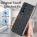 Solid Colour Pu Back Cover For Samsung Galaxy z Fold 4