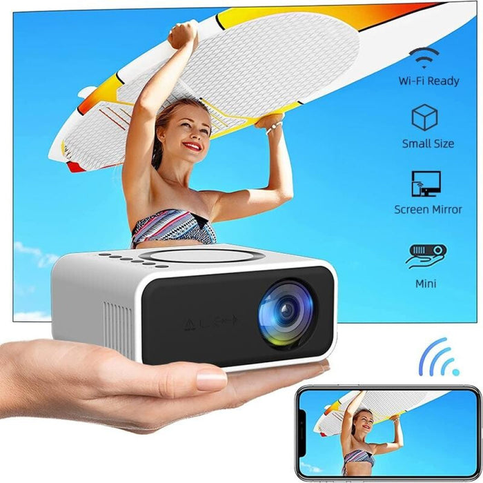 T300S 320X240 24 Ansi Lumens Mini Lcd Projector Supports Wired & Wireless Same Screen