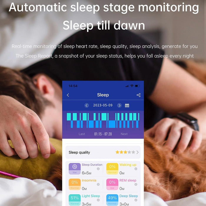 1.91 Inch Ip67 Waterproof Silicone Band Smart Watch Support Ecg / Non-Invasive Blood Glucose Measurement