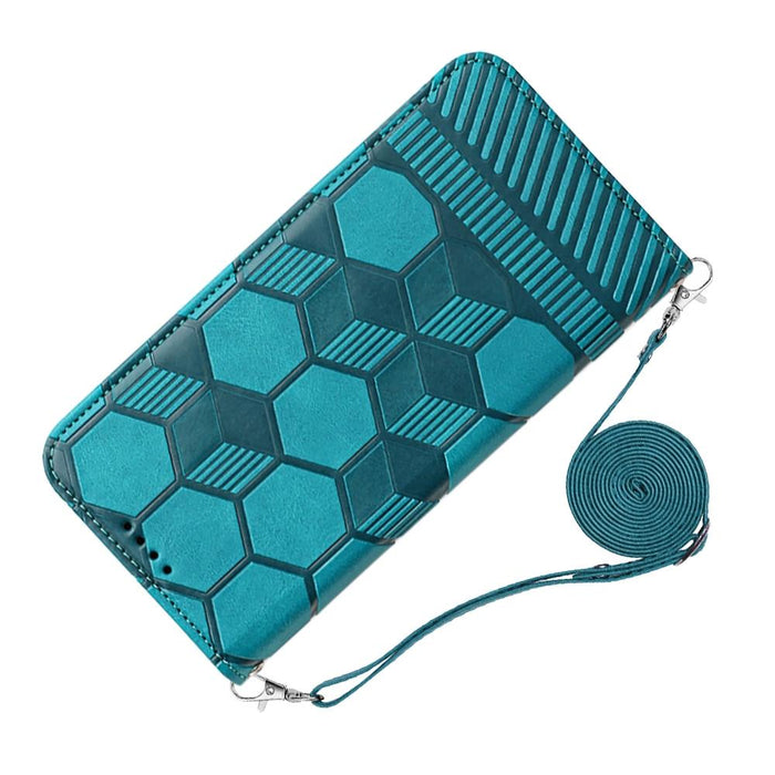 Crossbody Football Texture Magnetic Pu Phone Case