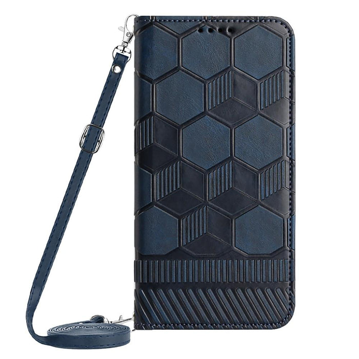 Crossbody Football Texture Magnetic Pu Phone Case