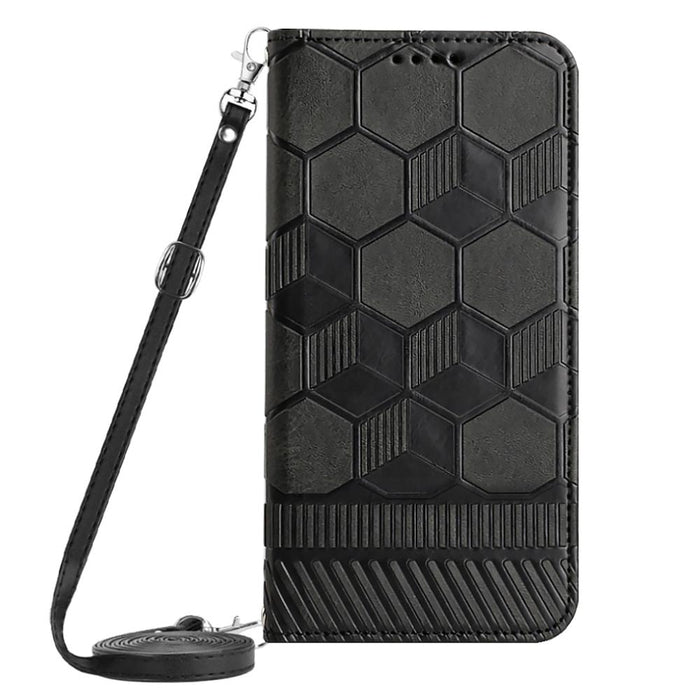 Crossbody Football Texture Magnetic Pu Phone Case