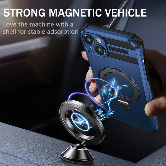 Magsafe Magnetic Holder Phone Case For Iphone 15