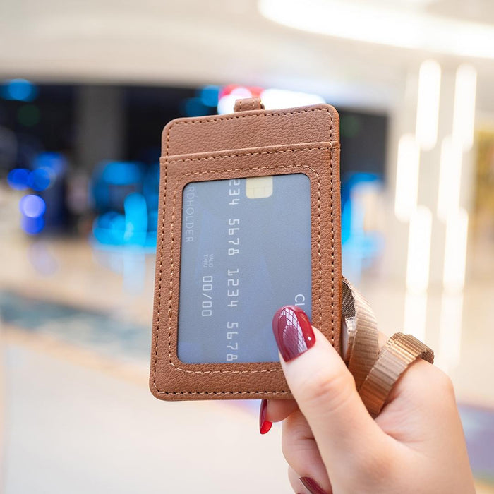 Vertical Id Card Bag & Lanyard