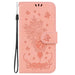 Butterfly Rose Embossed Leather Phone Case For Iphone 15