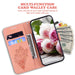 Butterfly Rose Embossed Leather Phone Case For Iphone 15