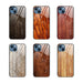 Wood Grain Glass Phone Case For Iphone 15