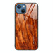 Wood Grain Glass Phone Case For Iphone 15