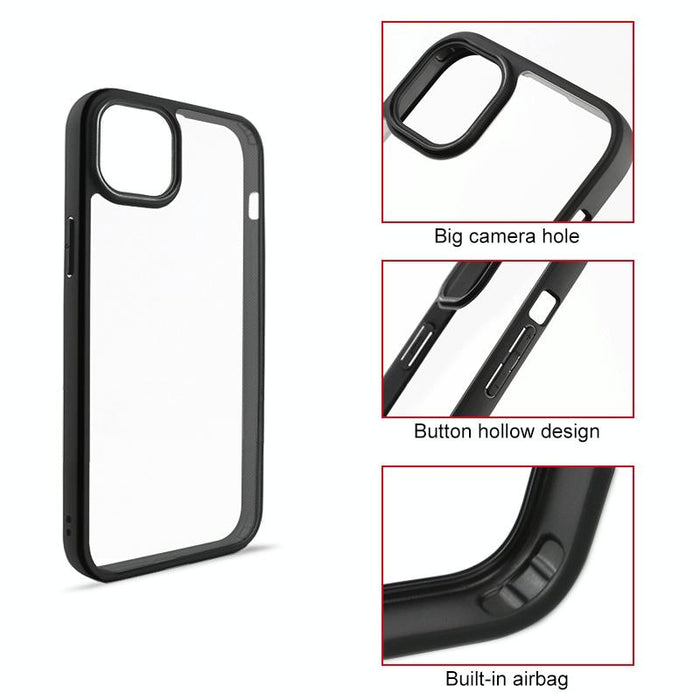 Iphone 15 Frosted Tpu Pc Phone Case