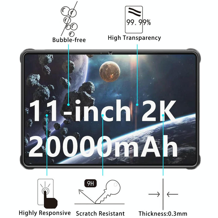 2Pcs 9H 0.3Mm Explosion-Proof Tempered Glass Film