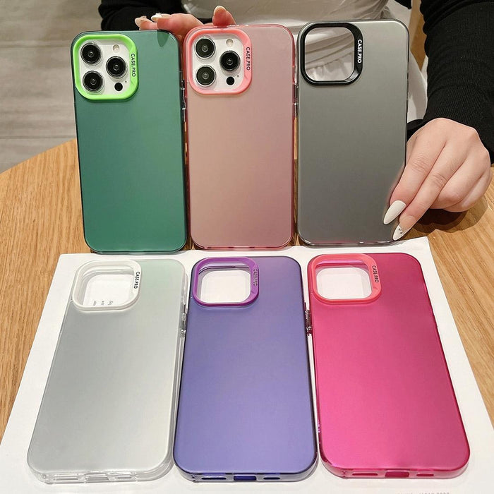 Imd Colourful Gradient Acrylic Phone Case For Iphone 15