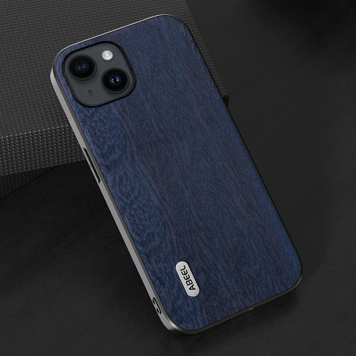 Abeel Wood Texture Pu Phone Case For Iphone 15