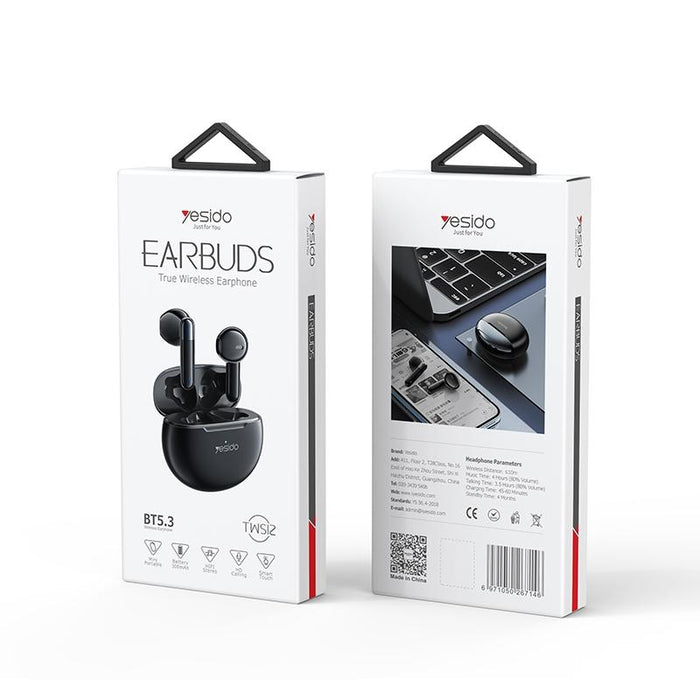 Tws12 Tws True Wireless Bluetooth Noise Reduction Earphone Black