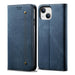 Denim Texture Casual Style Horizontal Flip Leather Case