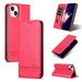 Azns Magnetic Calf Texture Leather Phone Case For Iphone 15