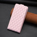 Diamond Lattice Vertical Flip Leather Phone Case For Iphone