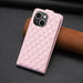 Diamond Lattice Vertical Flip Leather Phone Case For Iphone