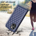 Diamond Lattice Vertical Flip Leather Phone Case For Iphone