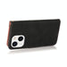 Dual Colour Stitching Leather Phone Case For Iphone 15